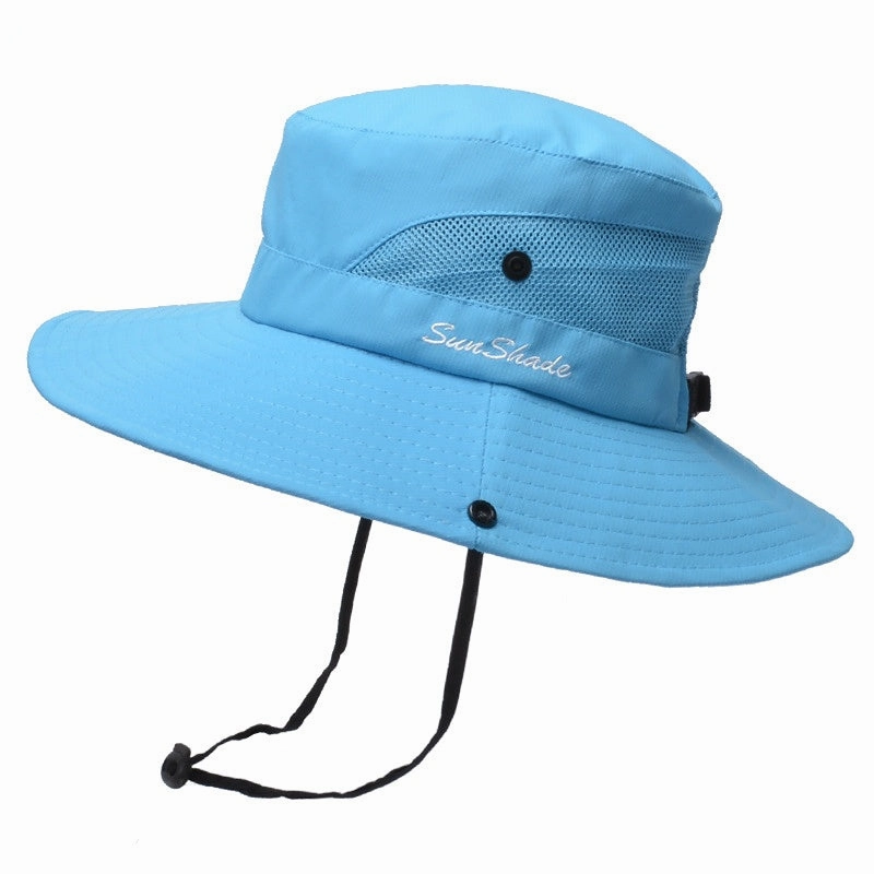 Wholesale Dacron Summer Women's Outdoor Sunshade Hat Sunscreen Fisherman Hat