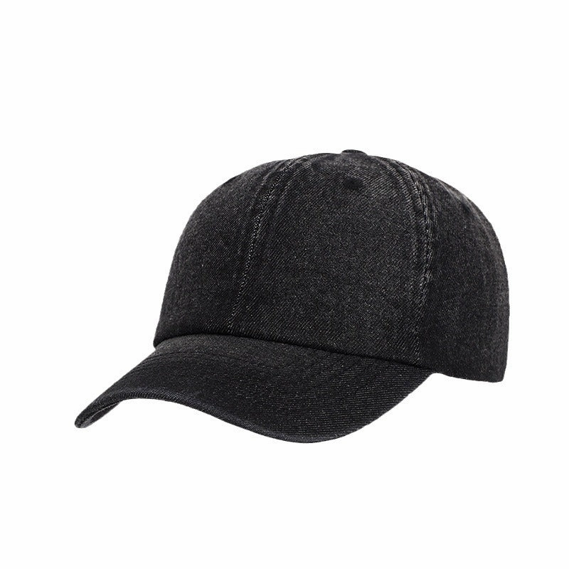 Wholesale Denim blue round top outdoor breathable sun protection baseball cap