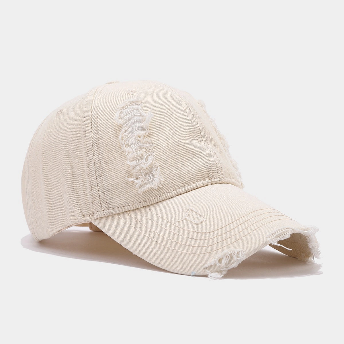 Wholesale Denim Vintage Washed Holes Versatile Fashion Baseball Cap