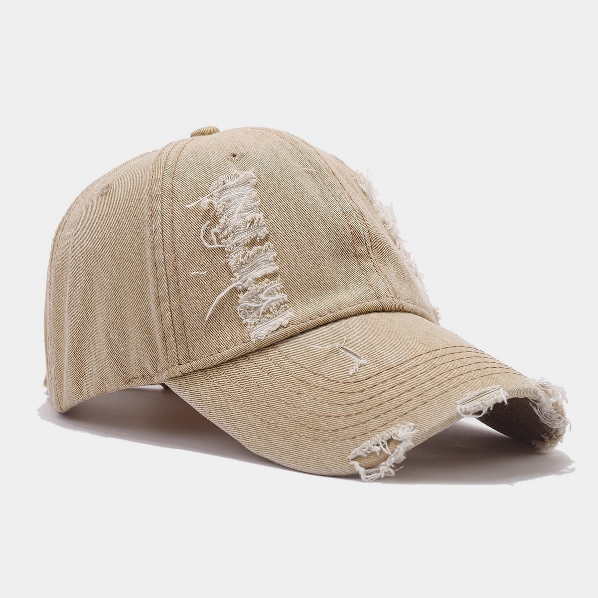 Wholesale Denim Vintage Washed Holes Versatile Fashion Baseball Cap