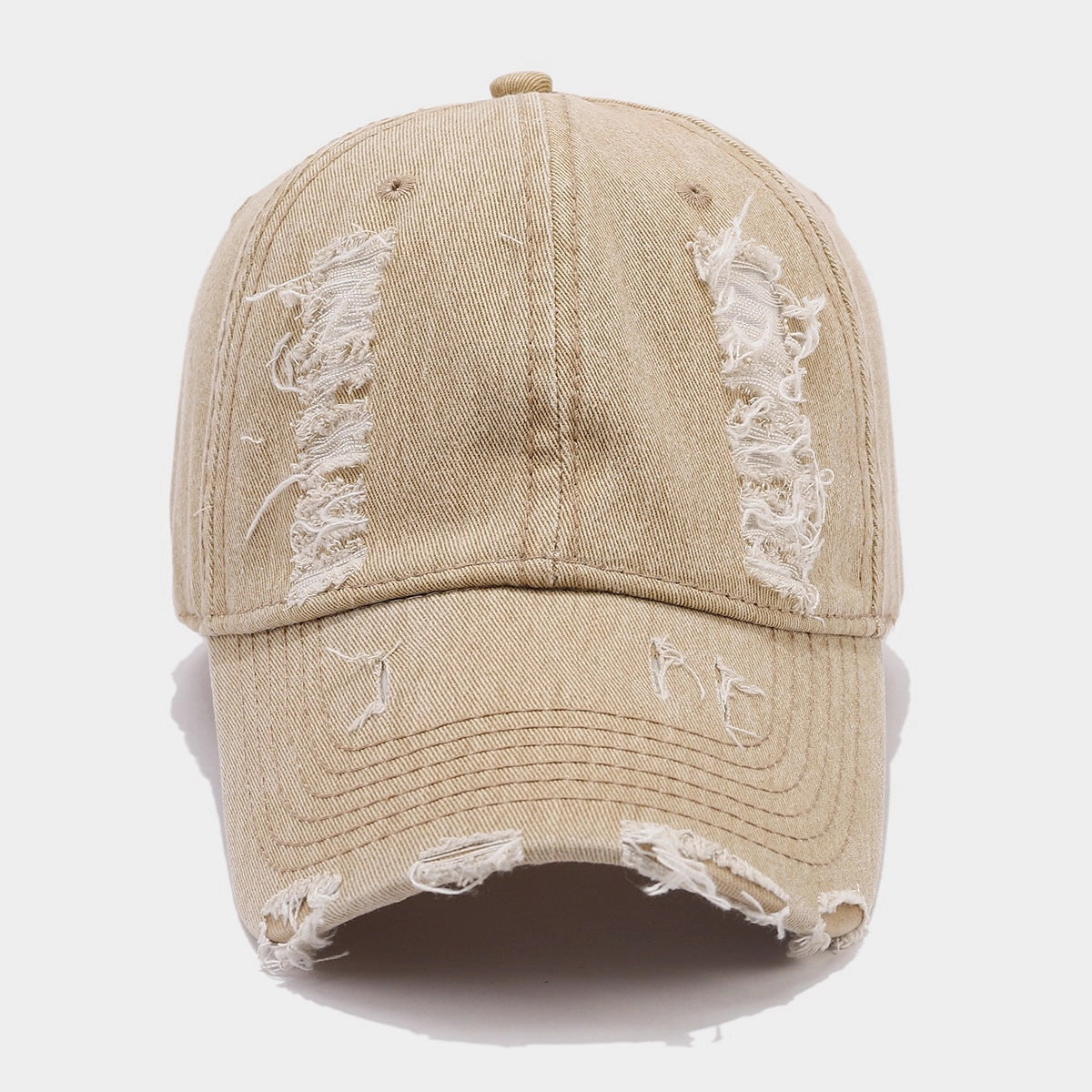 Wholesale Denim Vintage Washed Holes Versatile Fashion Baseball Cap