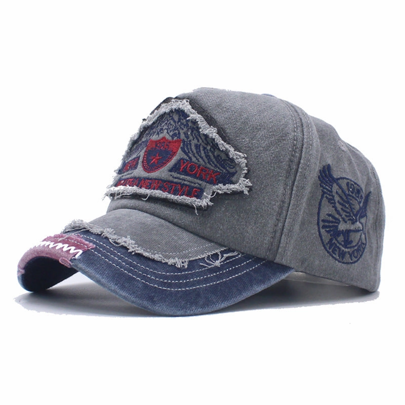 Wholesale Denim Washed, Vintage Embroidered, Outdoor Fashionable Personalized Baseball Cap