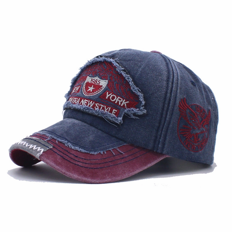 Wholesale Denim Washed, Vintage Embroidered, Outdoor Fashionable Personalized Baseball Cap