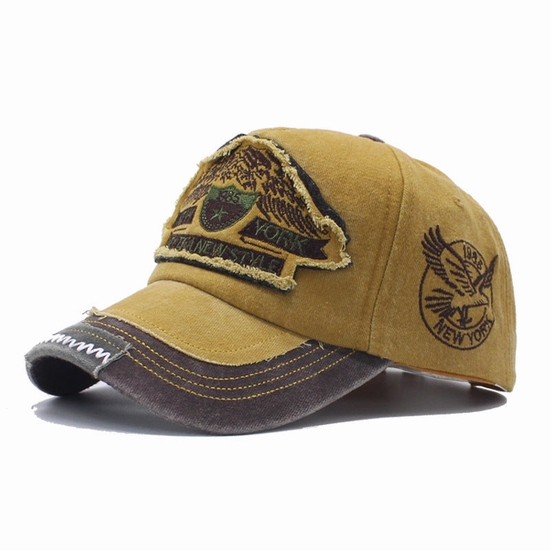 Wholesale Denim Washed, Vintage Embroidered, Outdoor Fashionable Personalized Baseball Cap