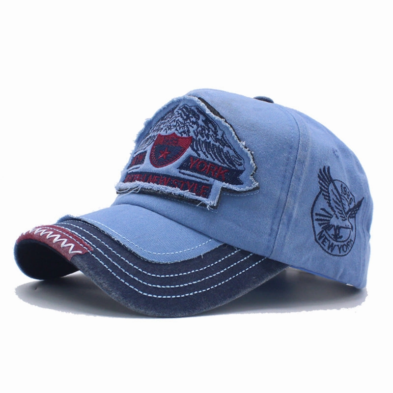Wholesale Denim Washed, Vintage Embroidered, Outdoor Fashionable Personalized Baseball Cap