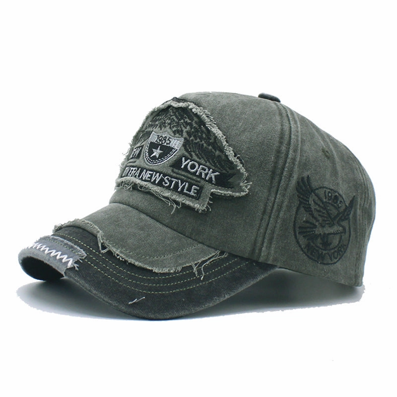 Wholesale Denim Washed, Vintage Embroidered, Outdoor Fashionable Personalized Baseball Cap