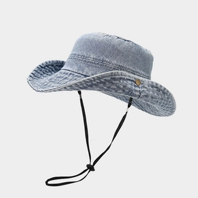 Wholesale Denim Western Cowboy Bucket Hat