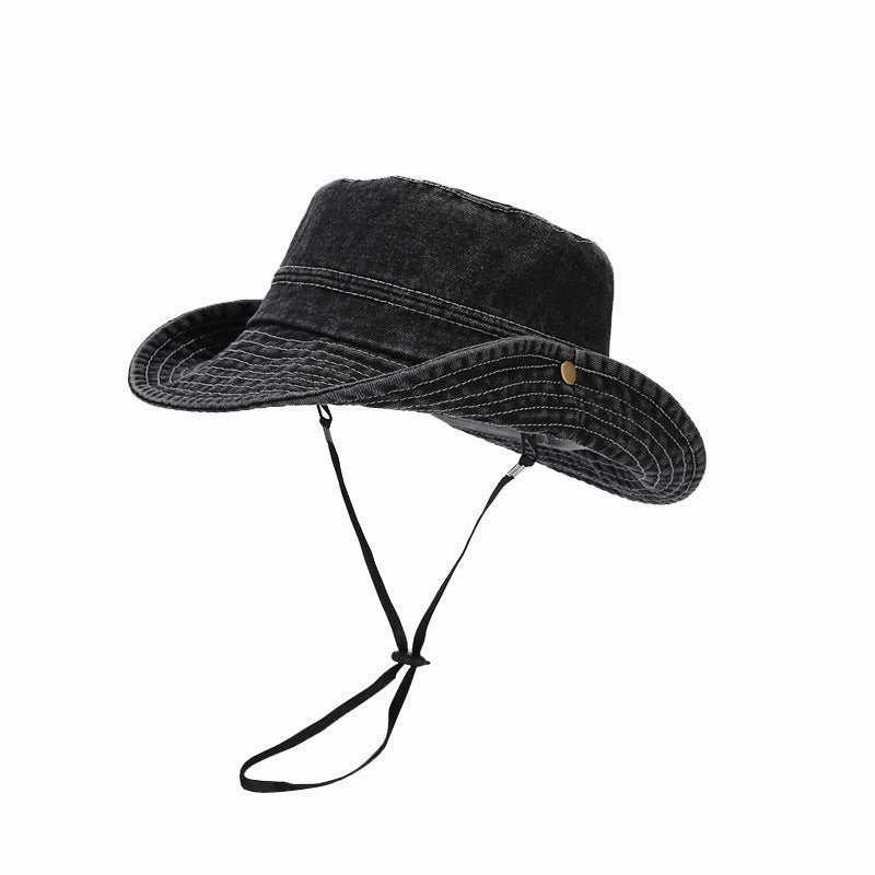 Wholesale Denim Western Cowboy Bucket Hat
