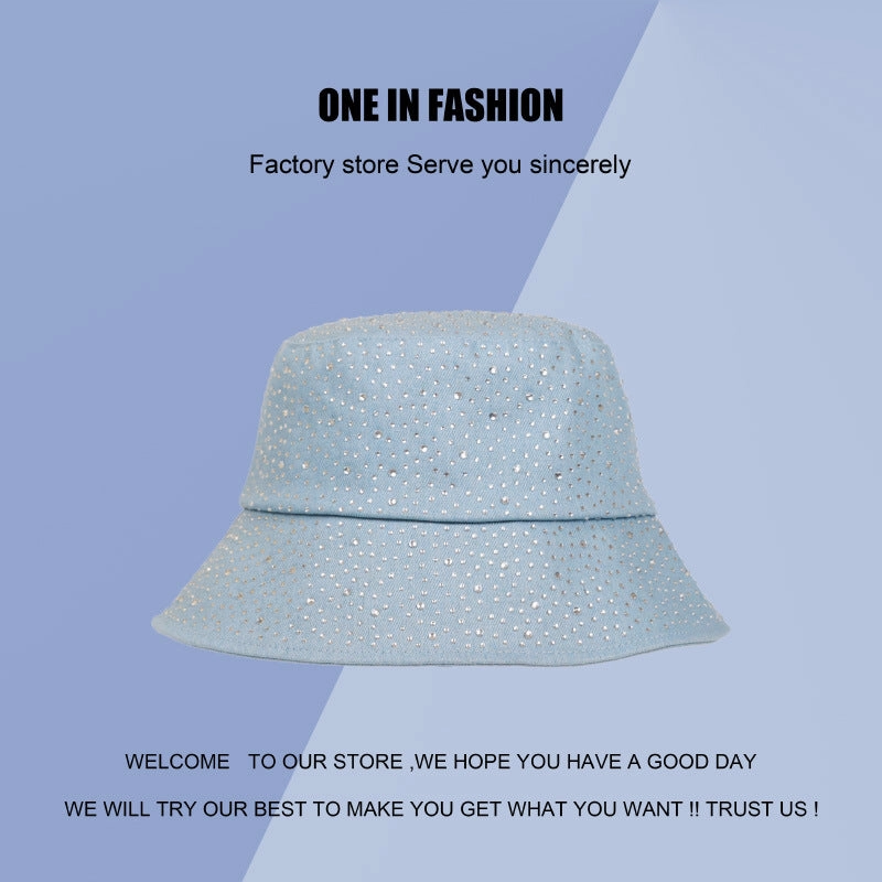 Wholesale Diamond Denim Fisherman Hat