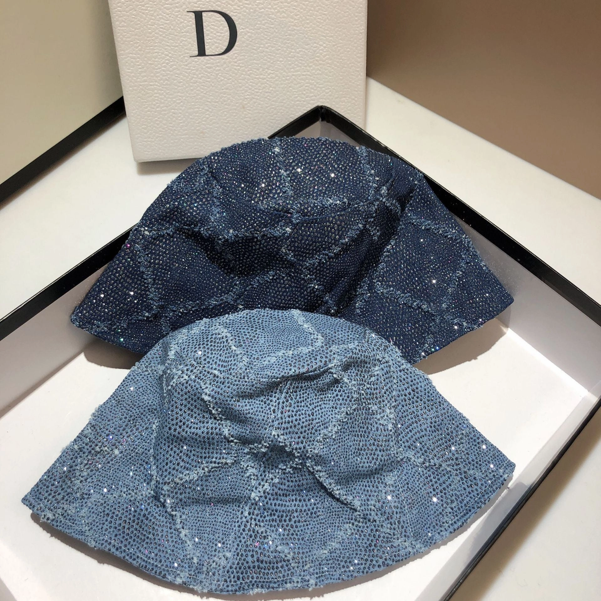 Wholesale Diamond Denim Fisherman Hat Basin Hat