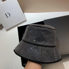 Wholesale Diamond Solid Color Fisherman Hat Basin Hat