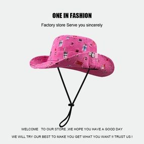 Wholesale Distressed Outdoor Large Brim Fisherman Hat