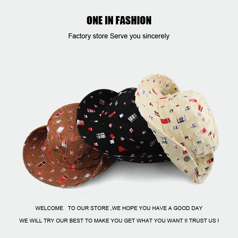 Wholesale Distressed Outdoor Large Brim Fisherman Hat