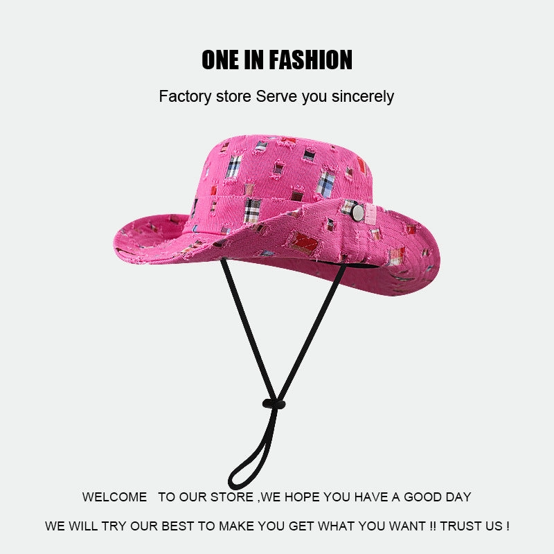Wholesale Distressed Outdoor Large Brim Fisherman Hat