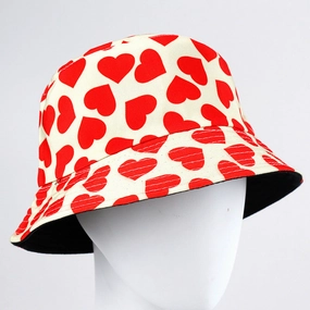 Wholesale Double-sided Printed Love Cotton Fisherman Hats