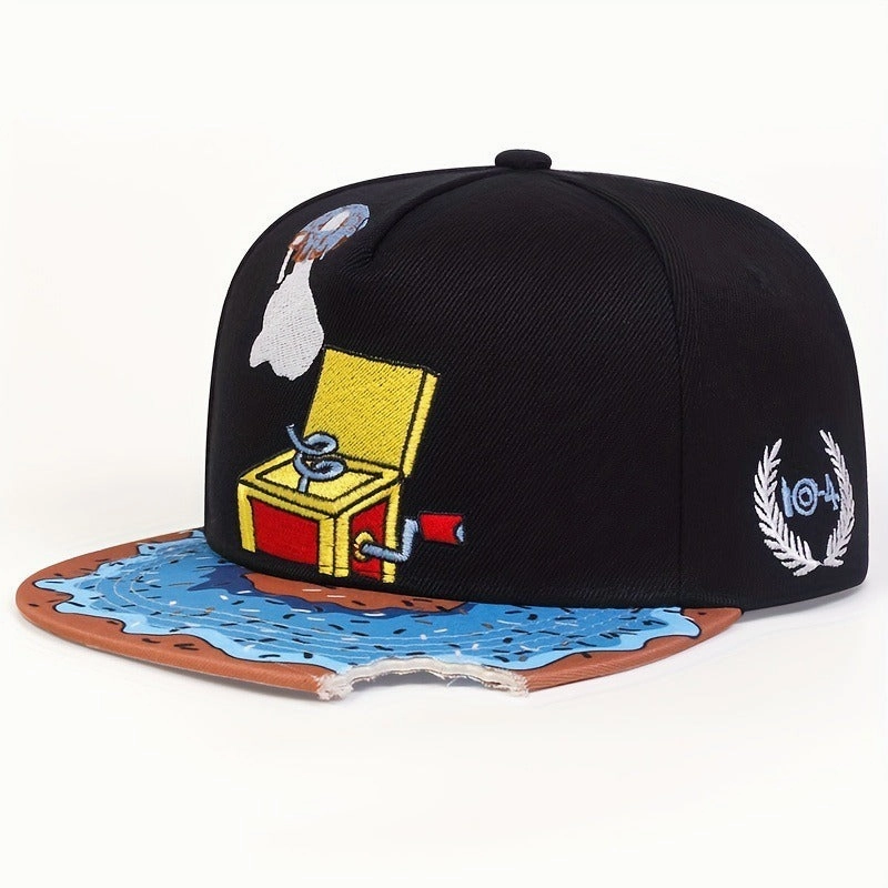 Wholesale Embroidered Cartoon Flat Edge Hip Hop Cartoon Casual Street Dance Baseball Hat