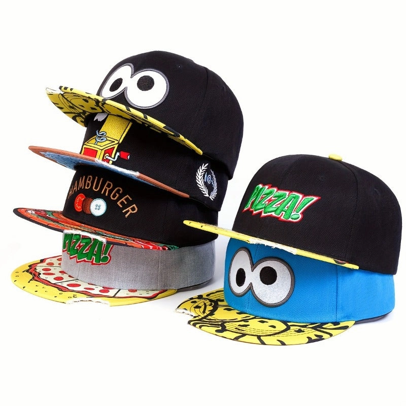 Wholesale Embroidered Cartoon Flat Edge Hip Hop Cartoon Casual Street Dance Baseball Hat