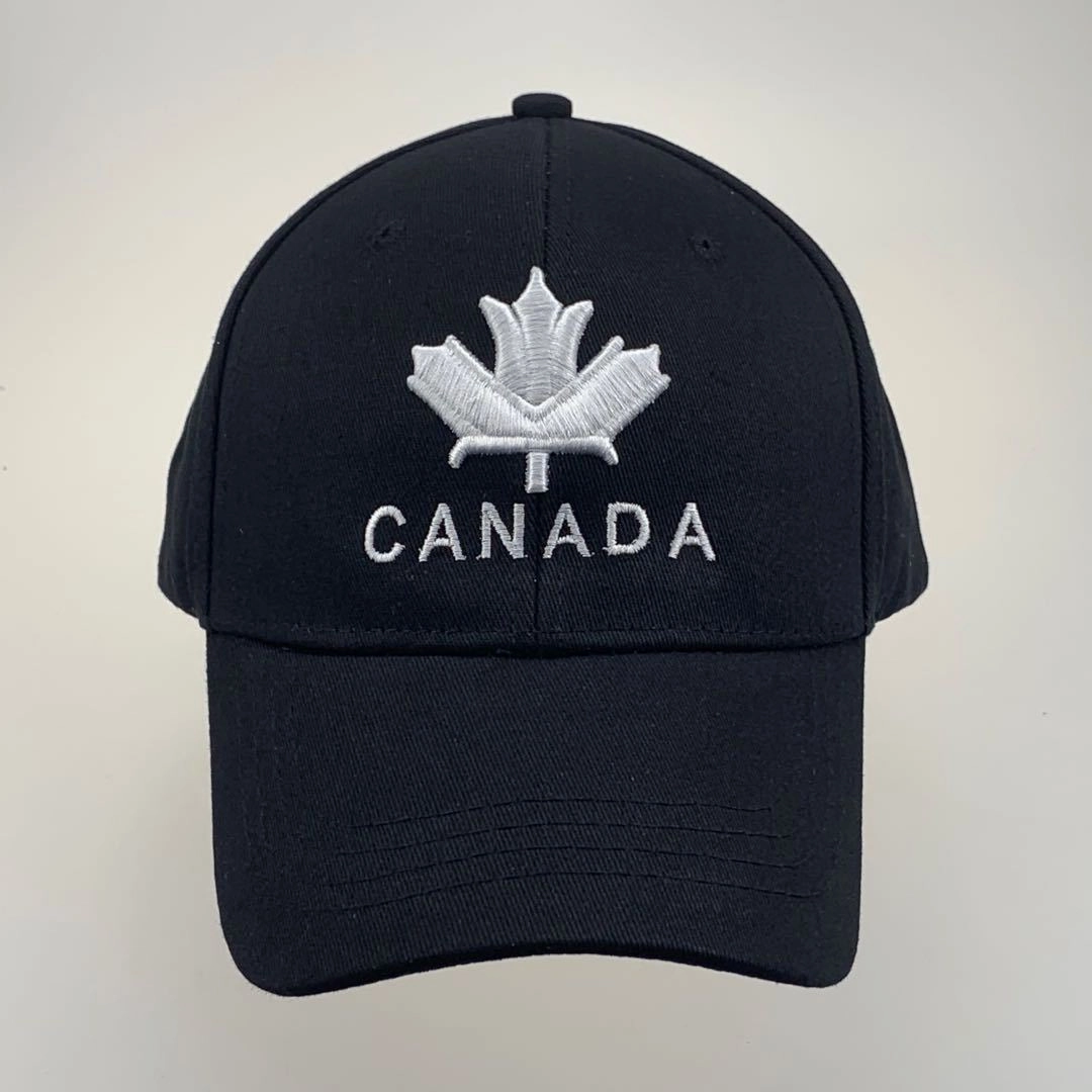Wholesale Embroidered Cotton Winter Couple Maple Leaf Baseball Cap