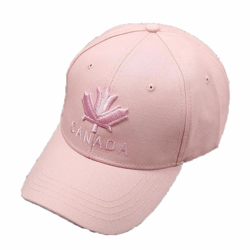 Wholesale Embroidered Cotton Winter Couple Maple Leaf Baseball Cap