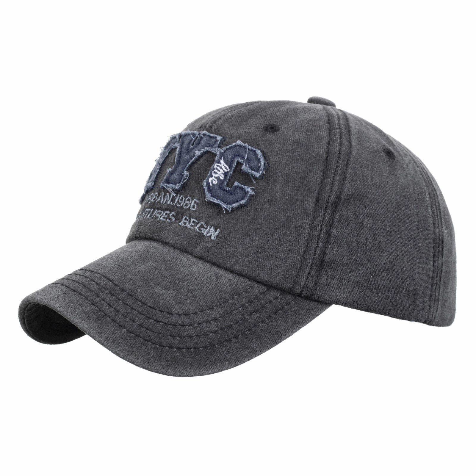 Wholesale Embroidered distressed letters baseball cap