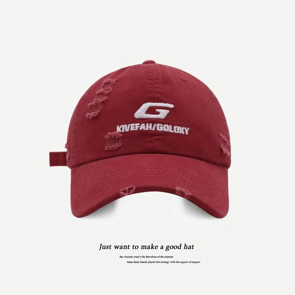 Wholesale Embroidered Hole G Letter All-match Baseball Cap