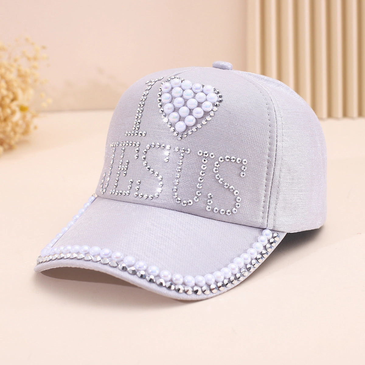 Wholesale English Letter Heart Diamond Baseball Cap
