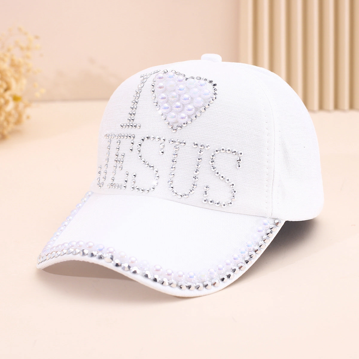 Wholesale English Letter Heart Diamond Baseball Cap