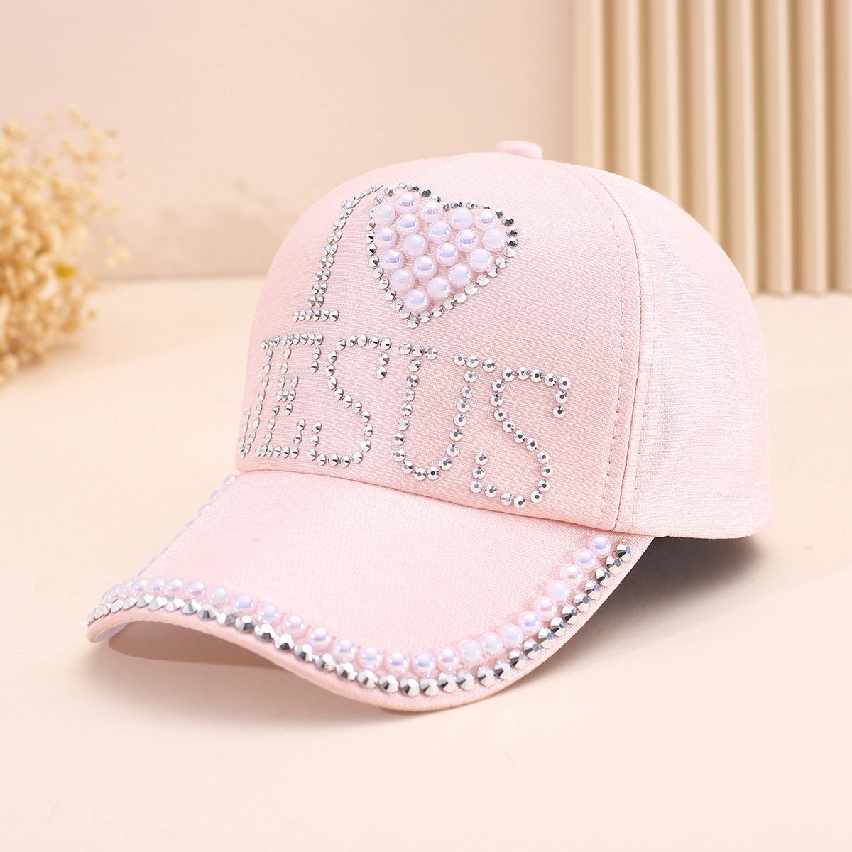 Wholesale English Letter Heart Diamond Baseball Cap