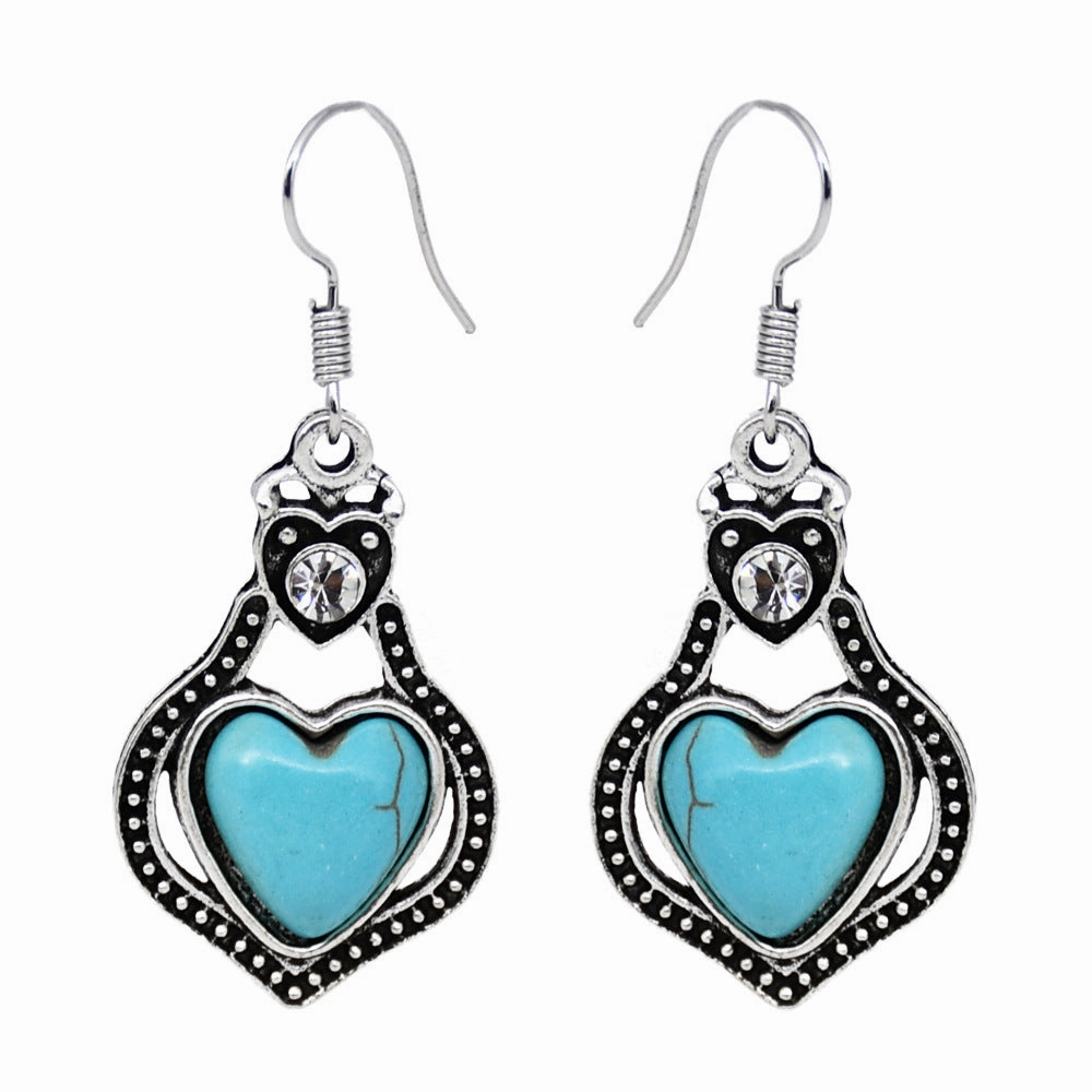 Wholesale Ethnic Style Owl Animal Flower Color Alloy Earrings
