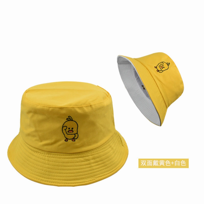 Wholesale Fashion Leopard Pattern Retro Simple Double Sided Pot Hat Spring and Autumn Outdoor Leisure Street Soft Brimmed Letter Embroidered Sunscreen Fisherman's Hat