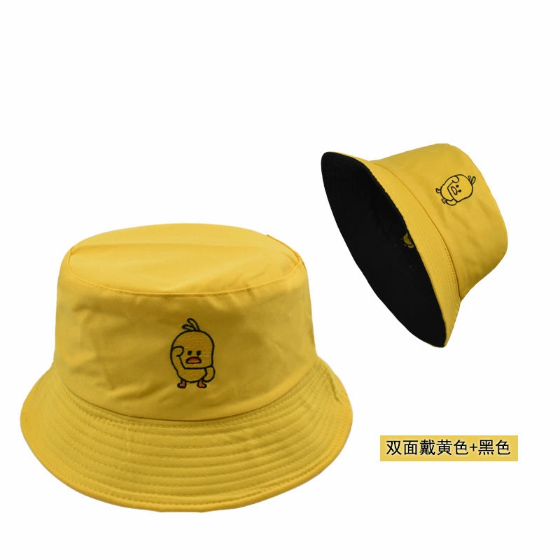 Wholesale Fashion Leopard Pattern Retro Simple Double Sided Pot Hat Spring and Autumn Outdoor Leisure Street Soft Brimmed Letter Embroidered Sunscreen Fisherman's Hat