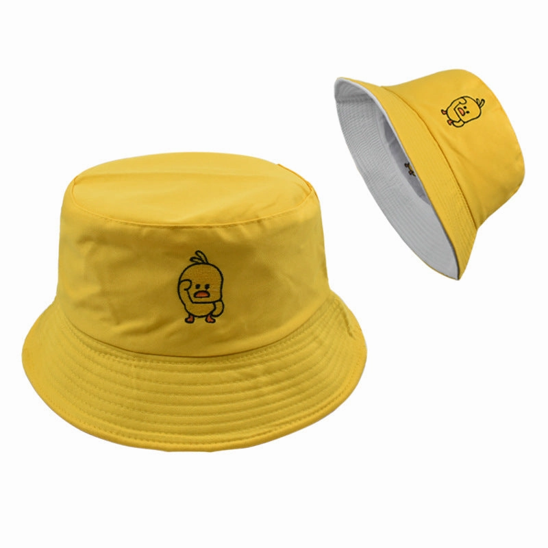 Wholesale Fashion Leopard Pattern Retro Simple Double Sided Pot Hat Spring and Autumn Outdoor Leisure Street Soft Brimmed Letter Embroidered Sunscreen Fisherman's Hat