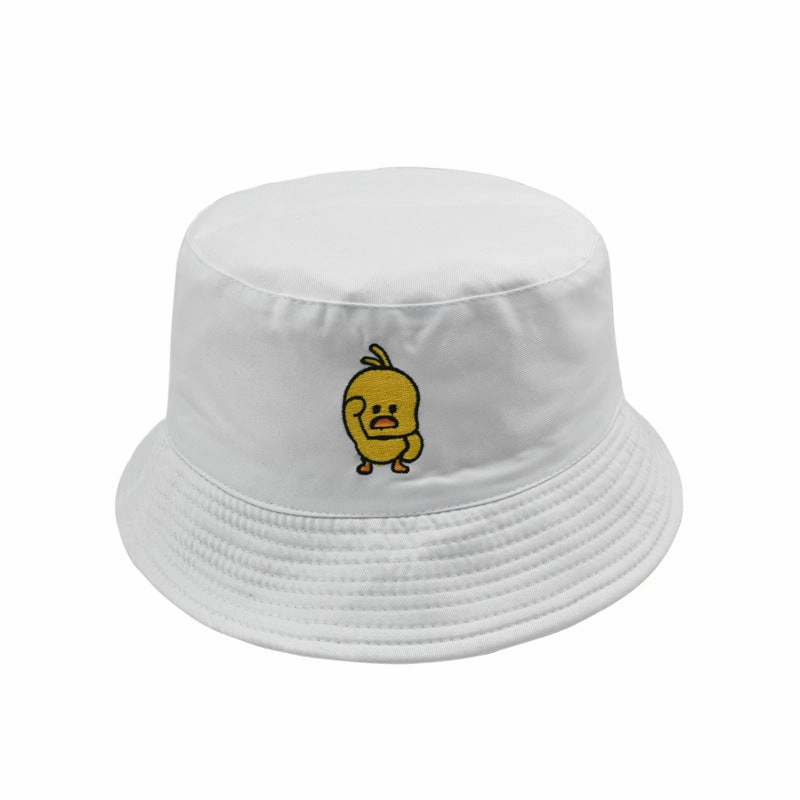 Wholesale Fashion Leopard Pattern Retro Simple Double Sided Pot Hat Spring and Autumn Outdoor Leisure Street Soft Brimmed Letter Embroidered Sunscreen Fisherman's Hat