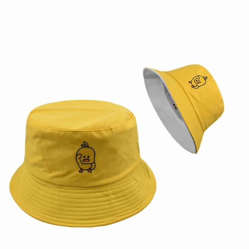 Wholesale Fashion Leopard Pattern Retro Simple Double Sided Pot Hat Spring and Autumn Outdoor Leisure Street Soft Brimmed Letter Embroidered Sunscreen Fisherman's Hat