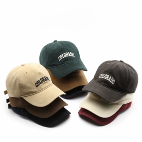 Wholesale Fashion Vintage Letter Embroidery Casual Visor Baseball Cap