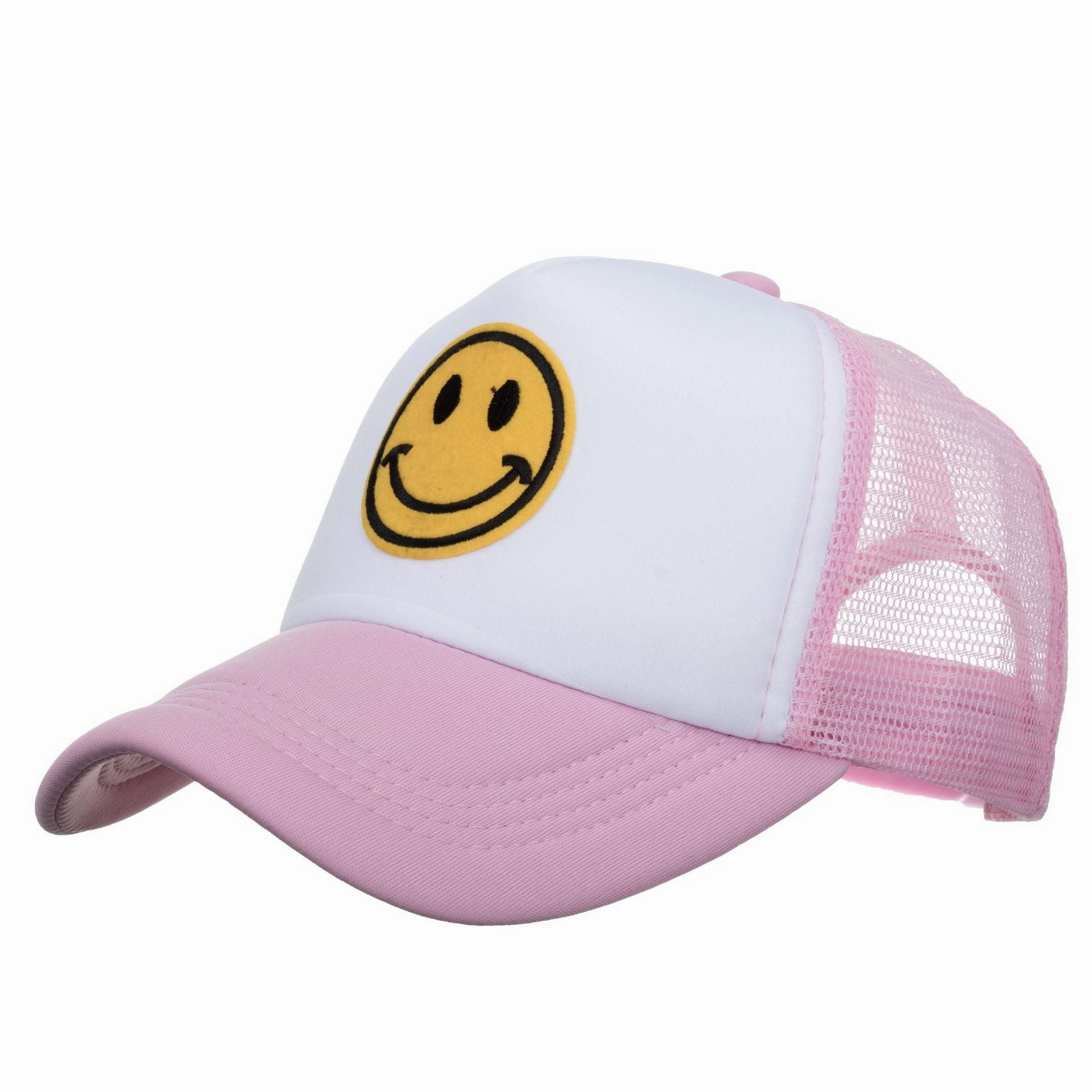 Wholesale Fashionable All-match Smiley Face Mesh Hat