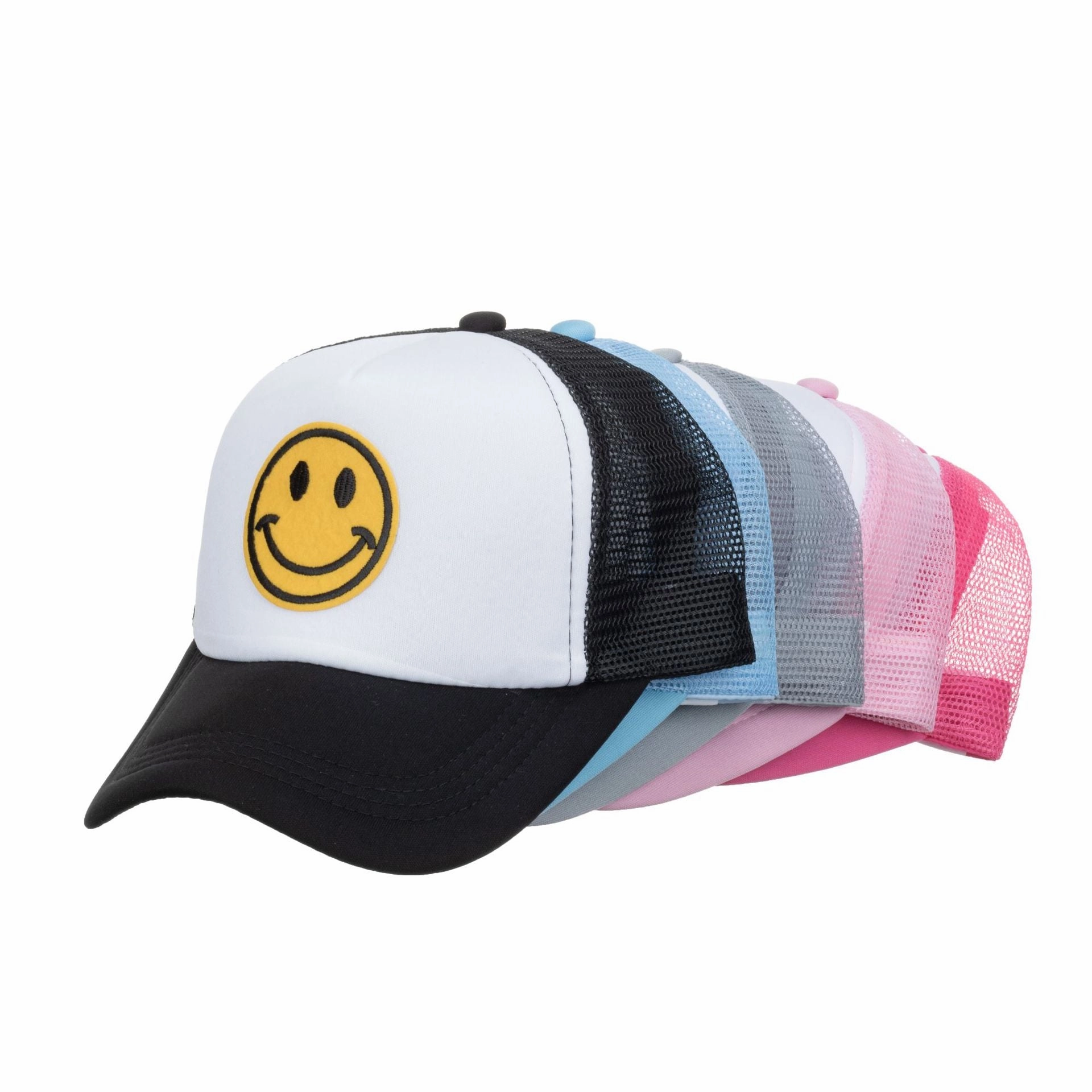Wholesale Fashionable All-match Smiley Face Mesh Hat