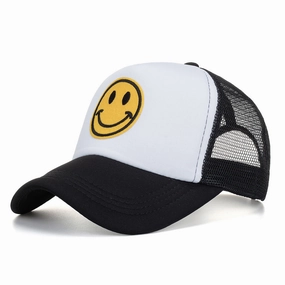 Wholesale Fashionable All-match Smiley Face Mesh Hat