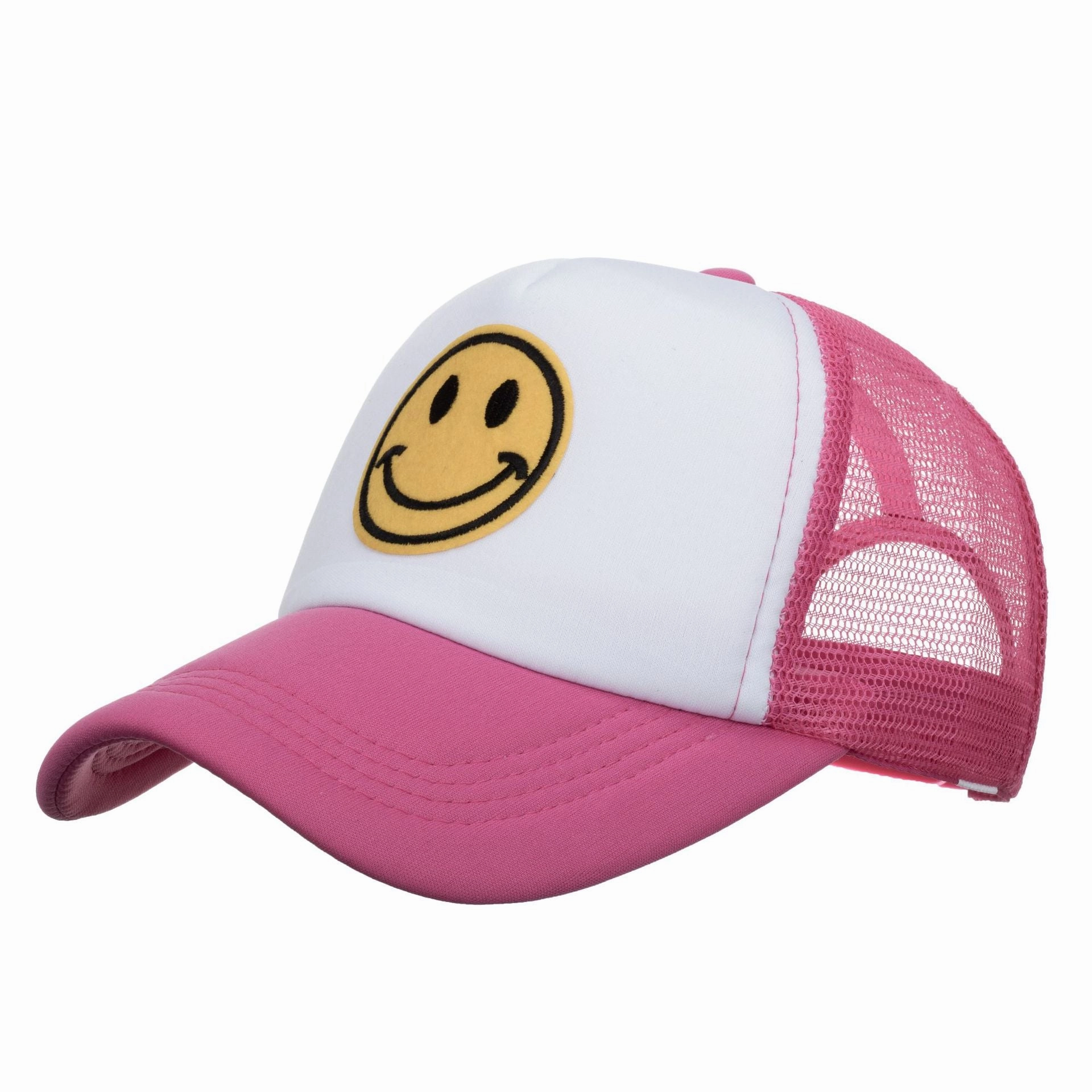 Wholesale Fashionable All-match Smiley Face Mesh Hat
