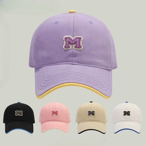 Wholesale Fashionable M Letter Embroidery Soft Top Casual Baseball Cap