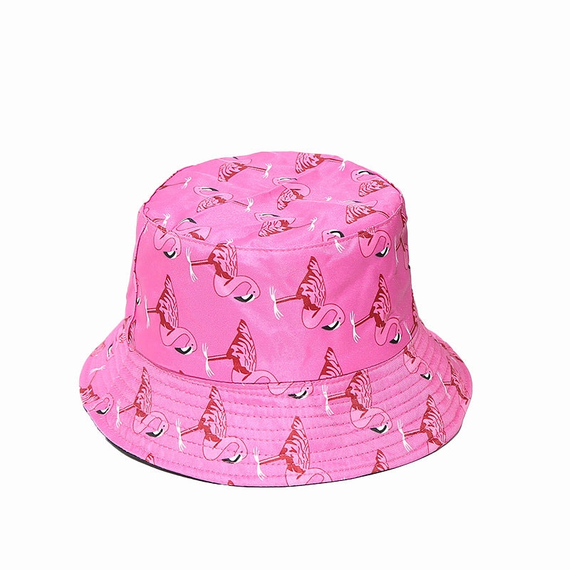 Wholesale Flamingo Print Polyester Bucket Hat