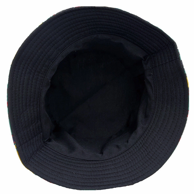 Wholesale Flamingo Printed Double-sided Polyester Fisherman Hats