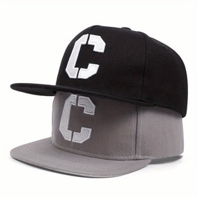 Wholesale Flat Street Embroidery Letter C Hip Hop Hat