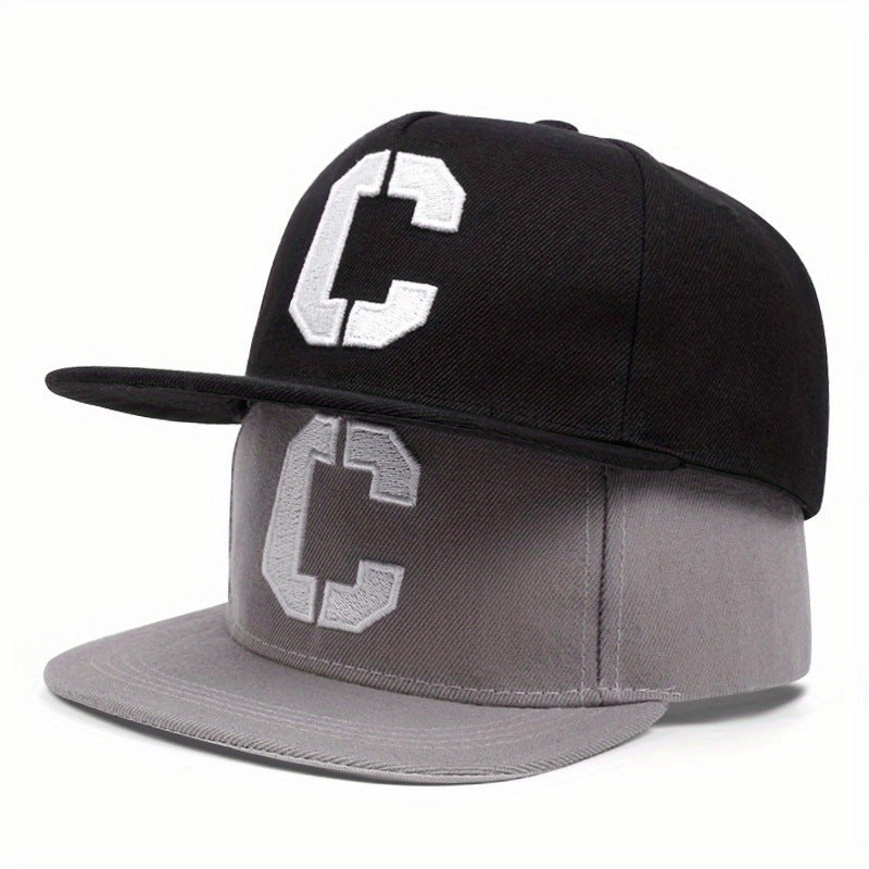 Wholesale Flat Street Embroidery Letter C Hip Hop Hat