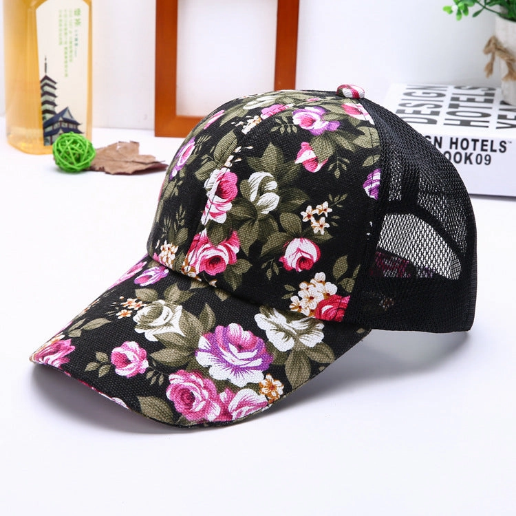Wholesale Flower Ladies Shade Outdoor Sports Cap