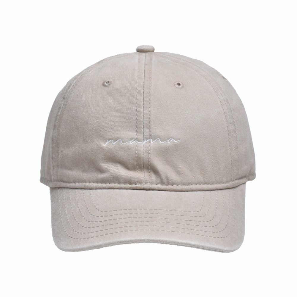 Wholesale Foreign trade new washed embroidered letter mama hat