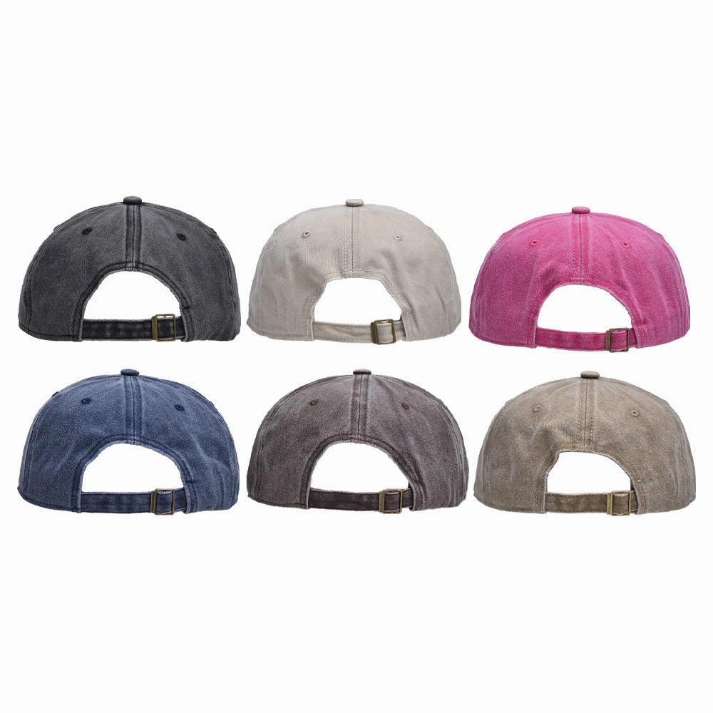 Wholesale Foreign trade new washed embroidered letter mama hat