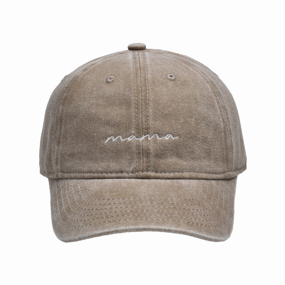 Wholesale Foreign trade new washed embroidered letter mama hat