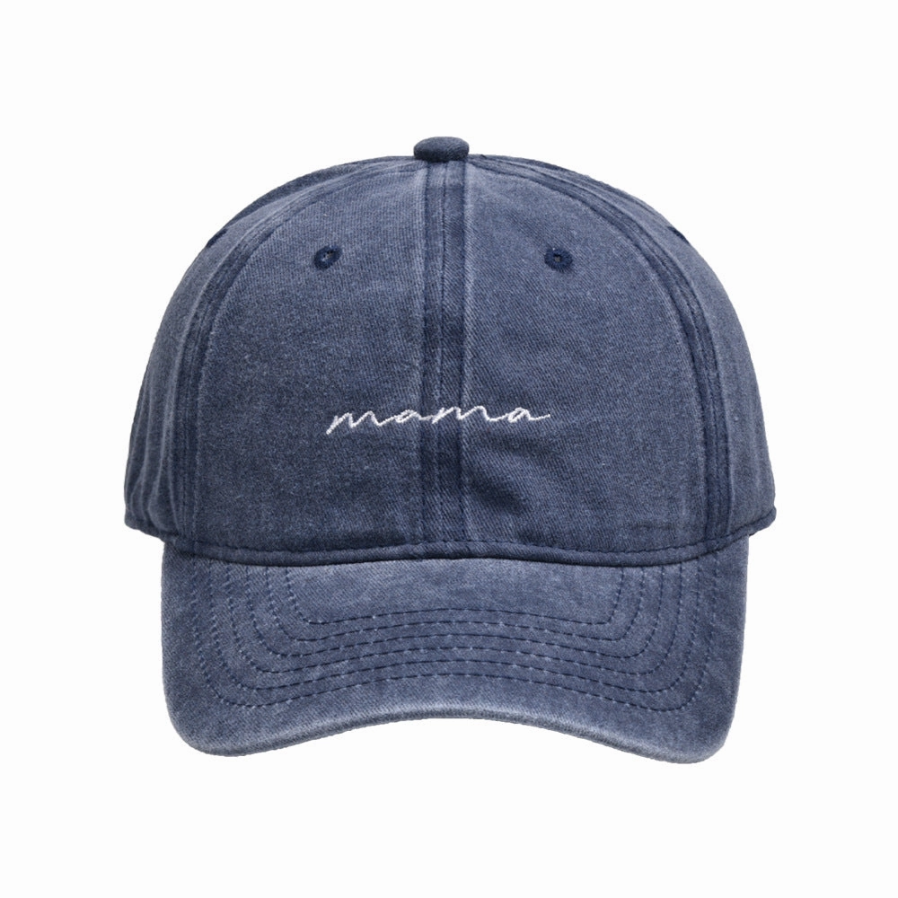 Wholesale Foreign trade new washed embroidered letter mama hat
