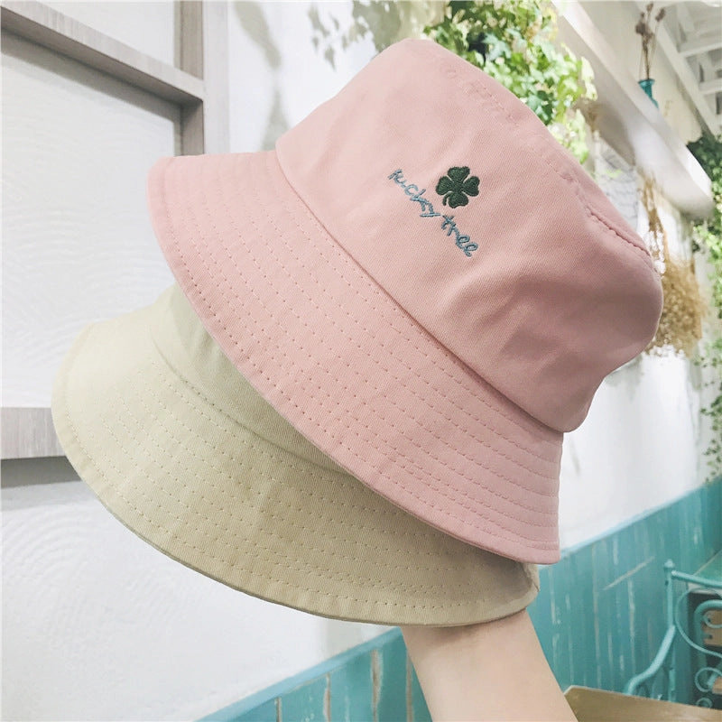 Wholesale Four-leaf Clover Cotton Bucket Hat